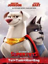 DC League of Super-Pets (2022) HDRip Original [Telugu + Tamil + Hindi + Eng] Dubbed Movie Watch Online Free