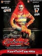 Kanchana 2 (2015) HDRip Original [Kannada + Telugu + Tamil + Hindi] Full Movie Watch Online Free